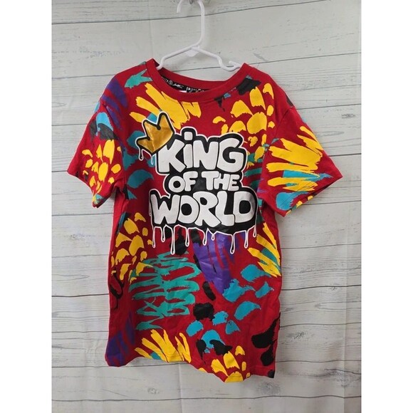 Switch Remarkable Other - King of the world boys shirt graphic multicolor Sz M 10-12
